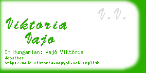 viktoria vajo business card